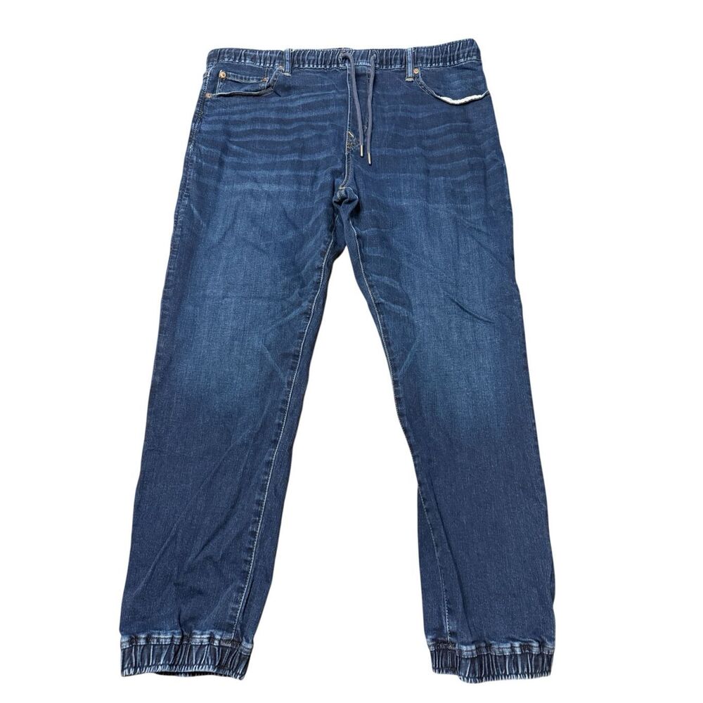 American Eagle Jogger Jeans Mens XL Airflex+ Blue Denim Elastic Waist